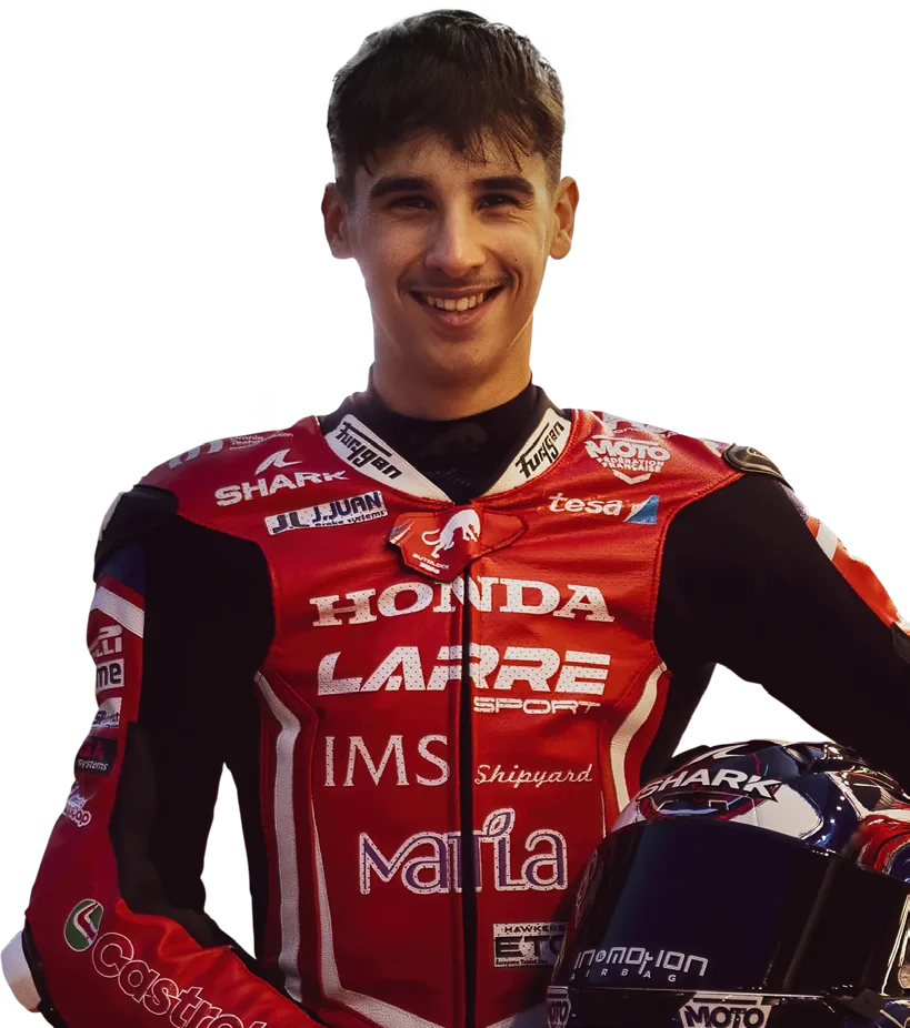 Remy Sanjuan en combinaison de course